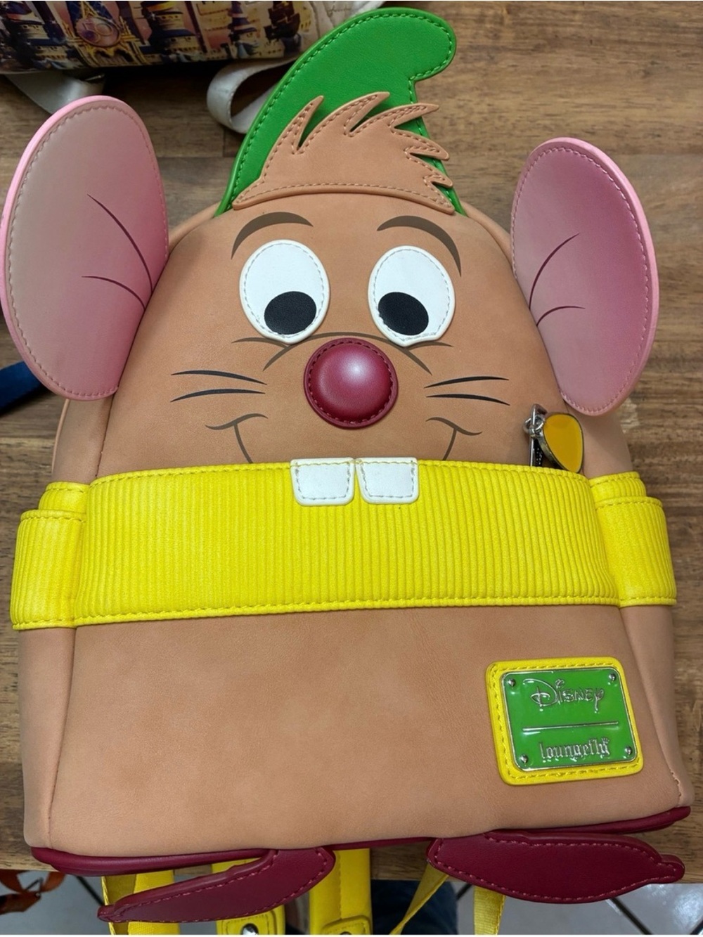 Loungefly Gus Gus Kids Backpack in Pink, Green & Yellow